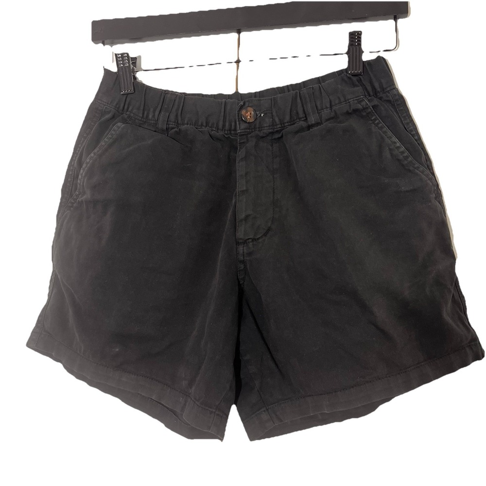 Bearbottom Clothing Chino Shorts Mens S Black Stretch 5.5" Inseam Preppy